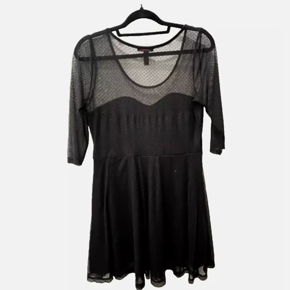 Chic XL Black Material Girl Dress